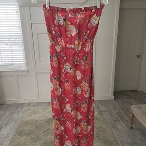 O'Neill Kai Floral Strapless Dress